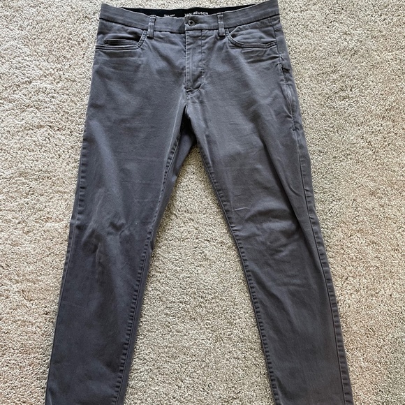 Men’s Gray Van Heusen Flex Tech Pant Slim 32x32 - Picture 1 of 4